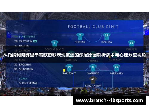 从托纳利对阵里昂看欧协联表现低迷的深层原因解析战术与心理双重视角