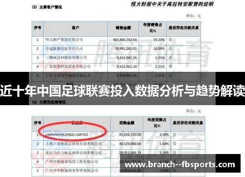 近十年中国足球联赛投入数据分析与趋势解读 近十年中国足球联赛投入数据分析与趋势解读